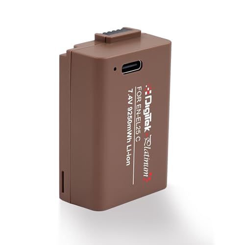 Image of Digitek Platinum ENEL 25 Type C Extra Power 9250mWh Secondary Rechargeable Li-ion Battery for Nikon Z30, Z50, Zfc, Z50II Cameras
