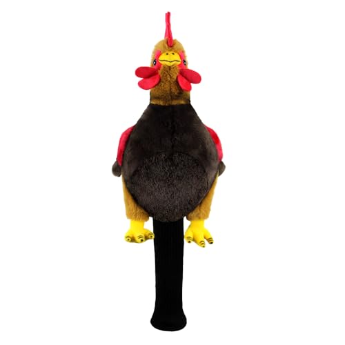 Scott Edward Lustige Club Abdeckung Fit Gut für Fahrer Golf Club Nette Tier Zoo Design Weiche Funktionelle Golf Headcover Stilvoller Schutz für Männer und Frauen (Cock-DR)