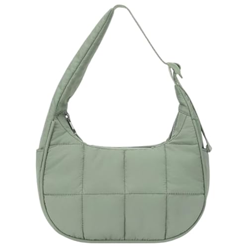 Quilted Shoulder Bags for Women Puffer Purses Crescent Shoulder Bag Adjustable Crossbody Bags Hoho Handbags