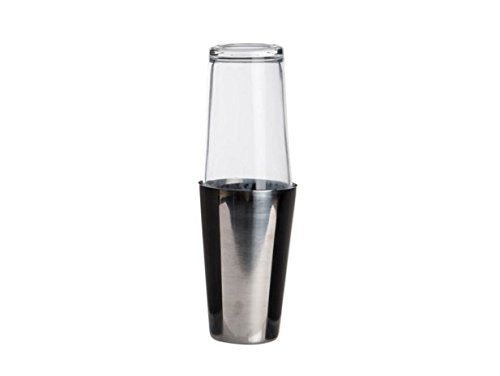 Shaker in acciaio inossidabile con bicchiere di vetro 800 ml