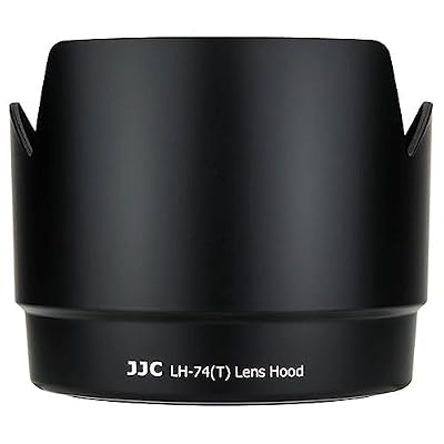 JJC Tulip Shape Lens Hood Shade Protector for Canon EF 70-200mm F4 L is USM & Canon EF 70-200mm F4 L USM Lenses, Replaces Canon ET-74 Lens Hood (Not for 70-200 F4L is II USM) - Black