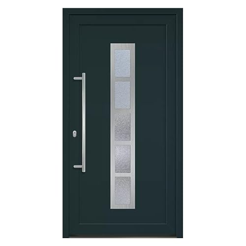 HORI® Haustür Eingangstür Komplettset – Robuste Hauseingangstür mit moderner Optik, hoher Wärmedämmung & Sicherheit, I Farbe: anthrazit (innen weiß) I DIN links I Modell: Frame I 210 x 110 cm HORI® Haustür Eingangstür Komplettset – Robuste Hauseingangstür mit moderner Optik, hoher Wärmedämmung & Sicherheit, I Farbe: anthrazit (innen weiß) I DIN links I Modell: Frame I 210 x 110 cm
