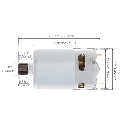 Moteur RS550 16 dents pour réparer une perceuse en panne 25V 25000 tours