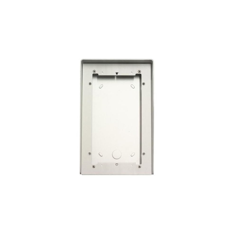 Boîtier Comelit 31162 en aluminium anodisé avec visière de protection pour 2 modules - 2