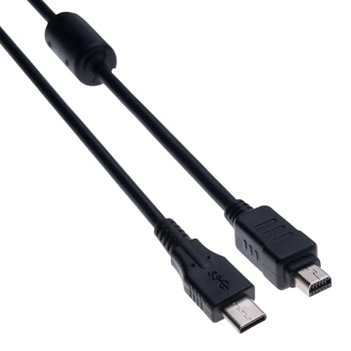 Keple Cable USB C a Olympus Cámara de Transferencia de Datos – Cable USBC Sync para Fotos y Vídeos Compatible con Olympus Tough TG, SZ Super Zoom, SP Ultra Zoom, XZ, FE, Evolt, Pen, Mju, Stylus