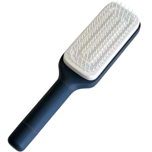 Rotating Telescopic Massage Comb Air Cushion Airbag Comb Women's Household Anti-static Comb Negative Clutch Bag(B)