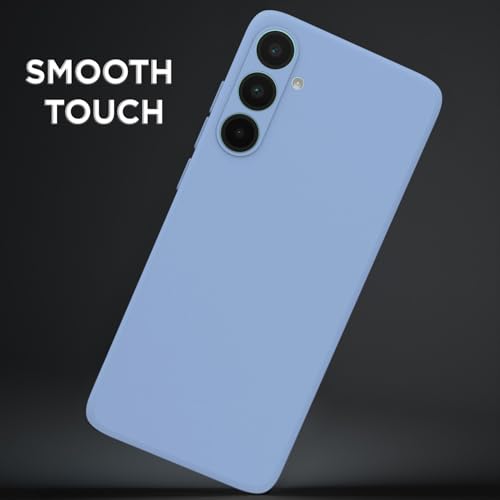 Image of Outlouders Back Cover for Samsung Galaxy A56 5G | Camera Protection | Durable Soft Matte Silicone Bumper Case (Aqua Blue)