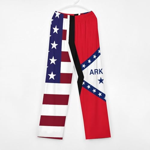 American And Arkansas State FlagChildren's Casual Pajamas130CM2