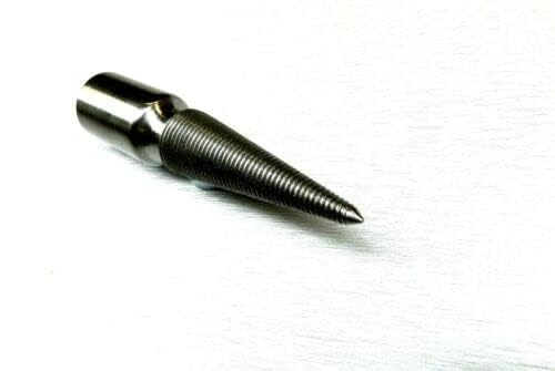 Spindle 3/8" Arbor Hole for Baldor Lathe Motor Spindle 3-1/2" Long Friction Grip Right Hand Tapered Threaded