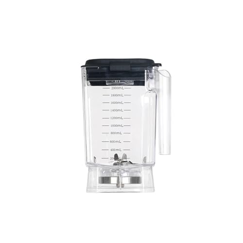 Vaso De Licuadora Con Montaje De Tarro De 2L For Hoja De Acero Inoxidable, Compatible Con ITOP, BD9001 Y BD9003, Boquilla De Vertido Fácil