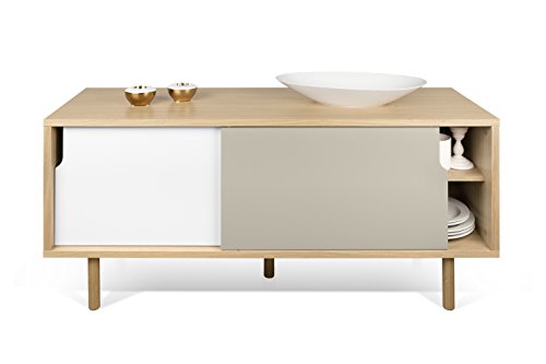 TemaHome, Dann Sideboard, 135x45x65 cm, Eiche, weiß/grau Cover