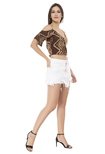 Image of KATYAL'S COUTURE Womens Regular Top Multicolor