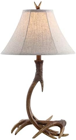 JONATHAN Y JYL6305A Antler 27.5" Rustic Resin LED Table Lamp Traditional Bedside Desk Nightstand Lamp for Bedroom Living Room Office College Bookcase LED Bulb Included, Brown