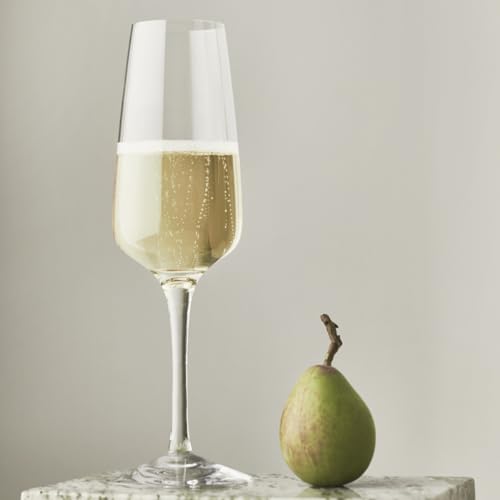Flûte à champagne Orrefors Pulse 28 cl, verre design pour art de la table moderne
