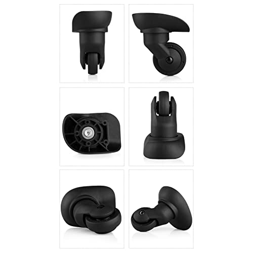 Luggage Wheels,Universal Luggage Casters,1 Pair Luggage Wheel Replacement Spare Spinner Caster for Suitcase Wheel Repair (W068)3