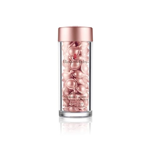 Elizabeth Arden - Cápsulas de Sérum de Ceramidas y Retinol, Disminuye las Líneas de Expresión y Arrugas, Mejora el Tono y la Textura de la Piel, Monodosis, Aplicar 1 cada Noche - 90 Cápsulas
