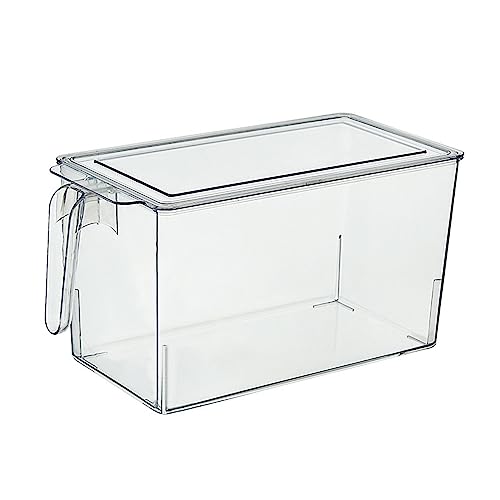 Leak Proof Clear Food Storage Containers with Lid and Handle for Kitchen (Clear) - image 1