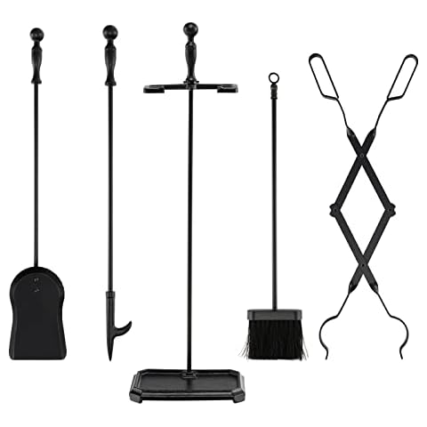 COSTWAY 5 tlg. Kaminbesteck Set Cover