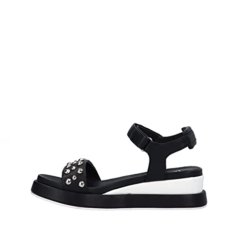 Gattinoni Sandalo Basso Gomma (Nero, Numeric_37)