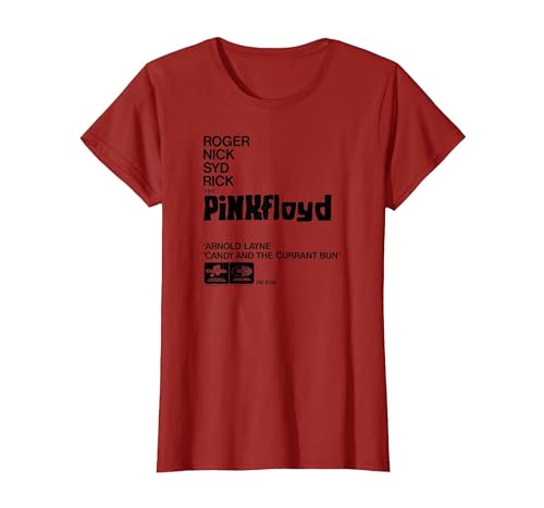 Image of Pink Floyd Arnold Layne T-Shirt, Women, Cranberry Red, X-Large