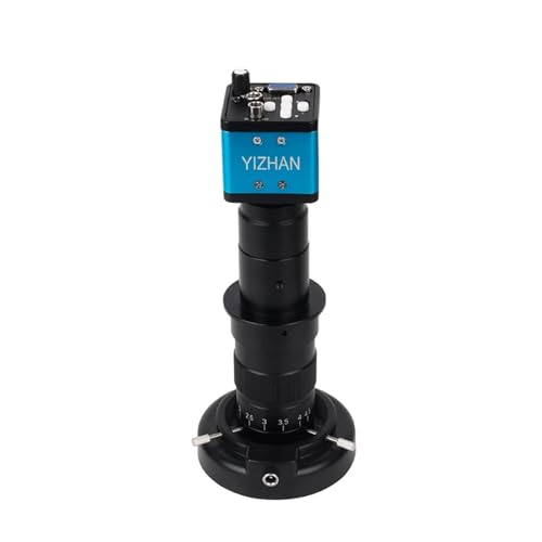 13MP VGA Microscope Camera Digital Electronic HD Industrial Camera + 130/180X Adjustable Lens Microscope Binocular Trinocular(with 180X Lens)