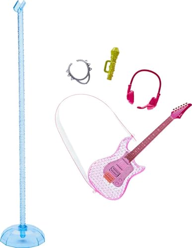 Poupée Chanteuse Barbie GYJ21 – Effets Lumineux, Micro Et Guitare Inclus - vue 6