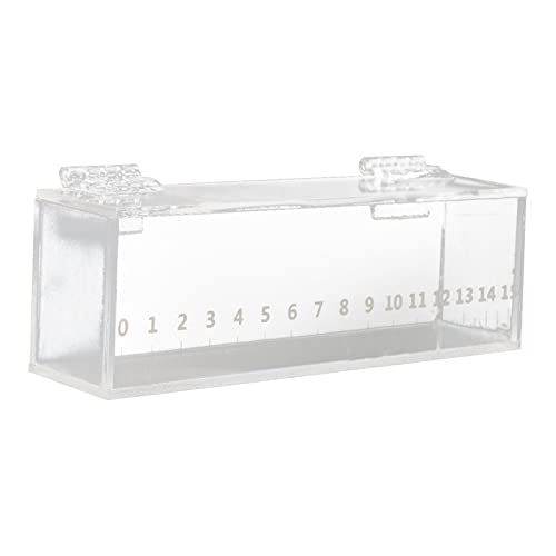 Image of Fish Viewing Box,Acrylic Fish Breeding Box,Fishing Photo Tank,Hatching Boxes, Clear Micro Landscape Fish Tank with Scale