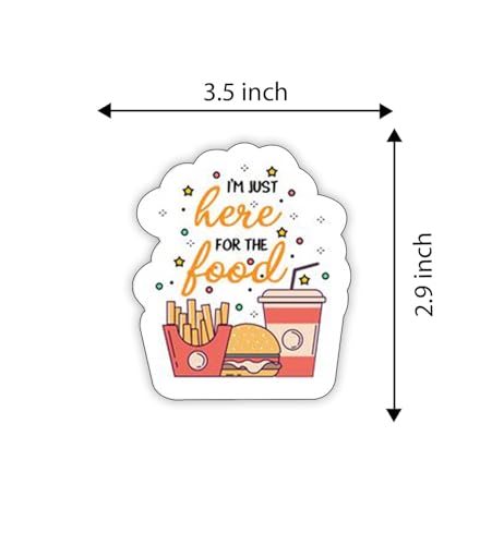 Image of Gift Me Bazar Fast Food Fridge Magnets for Refrigerator Stylish Decor | Home, Kitchen and Office Decoration | Best Souvenir Gift (I am Just here for The Food)