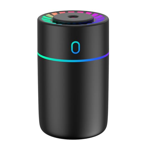 Nicear Désodorisant Et Diffuseur D'huiles Essentielles Pour Voiture Avec Lumière D'ambiance RVB, Humidificateur USB (pour Voiture/maison), Mini Diffuseur...