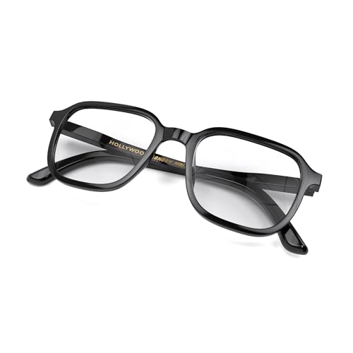 Image of LONDON MOLE Hollywood thin lightweight reading glasses | Sleek square frame | Contemporary minimal style | Men and women