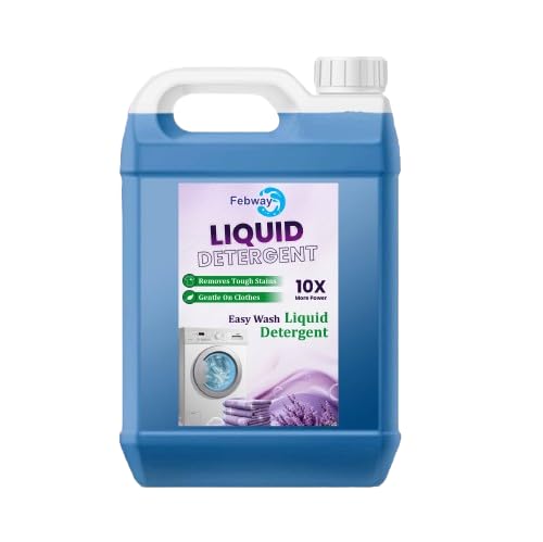 Febway Liquid Detergent Laundry Liquid For Fabric Care | Suitable For Top-Load And Front Load Machine And Hand Wash | Concentrated Laundry Detergent (5 Liter Pack) (B0D9M7ZPMV) Amazon Price History, Amazon Price Tracker
