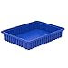 Akro-Mils 33224SCLAR CS 22-3/8-InchL by 17-3/8-Inch W by 4-Inch H Akro-Grid Slotted Divider Plastic Tote Box, 6-Pack