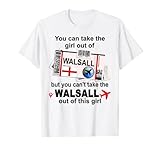 Ideal para todas las impresionantes mujeres y niñas que son patrióticas y orgullosas de ser de Walsall, Inglaterra. No puedes sacar el Walsall de esta chica. ¿Vive o te mudaste de Walsall? Regalo para mudarse de Walsall. Divertido regalo patriótico Walsall para mujeres.