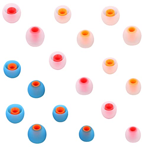 Image of Earbuds Replacement Tips Silicone Earbud Tips Ear Gels Fit for Inner Hole from 3.8mm - 5.1mm Earphones 9 Pairs S /M /L