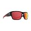 Matte Black Red Burst