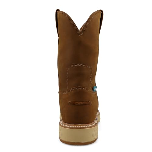 Twisted X Men's 10" Work Boot, Round Toe Nano Toe with CellStretch3