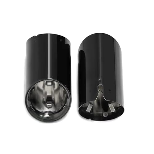 tubos de escape 2 embellecedores de Para escape de acero inoxidable para G22 G26 420i 430i G20 G21 320i 330i(Negro)