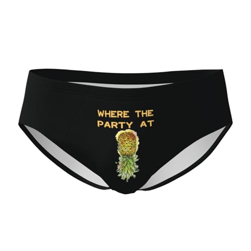 Upside Down Pineapple Funny Swinger Men'S Brief Underwear Underpants Triangle Briefs3