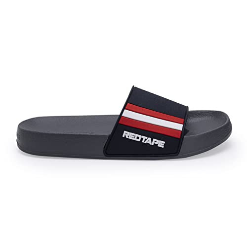 Image of Red Tape Men's Sliders- Comfortable Slippers Featuring Firm Grip, Slip-Resistance, Shock Absorption & Better Traction