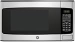 GE Countertop Microwave Oven, Compact 1.1 Cubic Ft., 950-watt Capacity, 6 Auto Cooking Settings, Child-Lock Technology, Kitchen Essentials for the Countertop, Dorm Room or Apartment, Stainless Steel | 6 Convenience Cook Settings, One-Touch Controls,