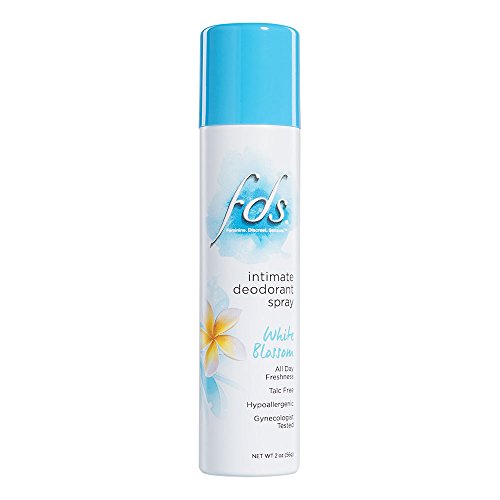 FDS Hypoallergenic Intimate Deodorant Spray, White Blossom 2 Ounce (12-Pack)
