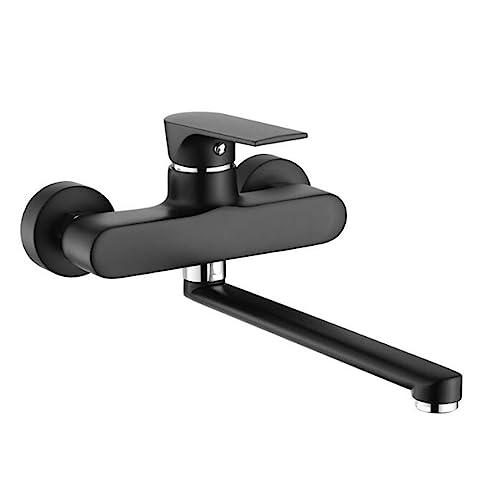 Grifos mezcladores de cocina de pared de latón bimando para reformas de casa