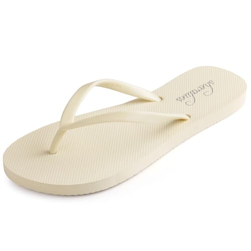 Image of shevalues Slim Basic Flip Flops for Women with Comfortable Yoga Mat