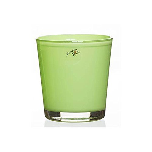 Sandra Rich Glas Orchideentopf Blumentopf Orchid hellgrün H. 13,5cm D. 12,5cm