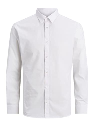 JACK&JONES JUNIOR Jjjoe Camiseta LS TC Noos Jnr Camisa de Manga Larga, Blanco, 10 años para Niños