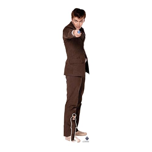 Star Cutouts SC4645 Tournevis sonique Doctor Who David Tennant The Dixième Doctor Doctor en Carton découpé Hauteur 185 cm – Idéal pour Cadeaux, Fans,...