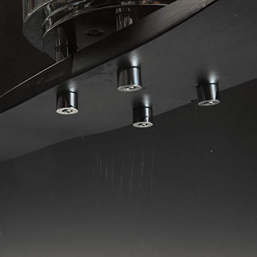 Progress Lighting P2570-15 Protruding Mount, 2 Black Blades Ceiling Fan, Polished Chrome #TOP6