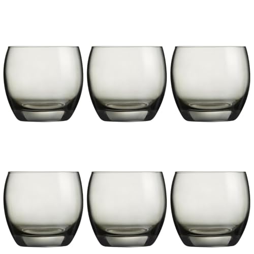 Arcoroc ARC J8484 Salto Color Studio Grey - Set di 6 bicchieri per acqua, 320 ml, colore: grigio