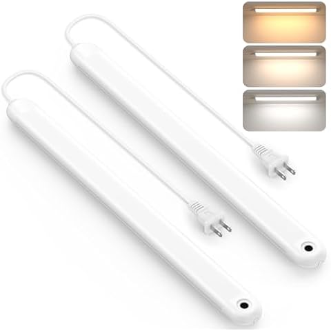 MYPLUS Under Cabinet Lights with Hand Wave Sensor, 5 Color Temps and Dimmable Plug in Light Strip for Indoor,Kitchen,Cabinet,Counter（2-Pack） Cover