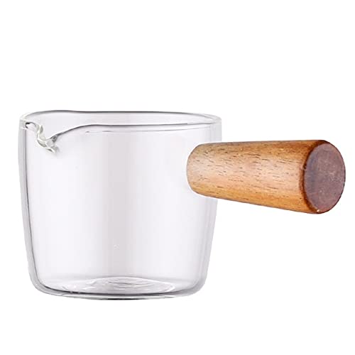 Multi-functional Taste Dish Coffee Mini Milk Pan Glass Sauce Vinegar Plate Gravy Boats With Handle Japanese Style Tableware H (L)
